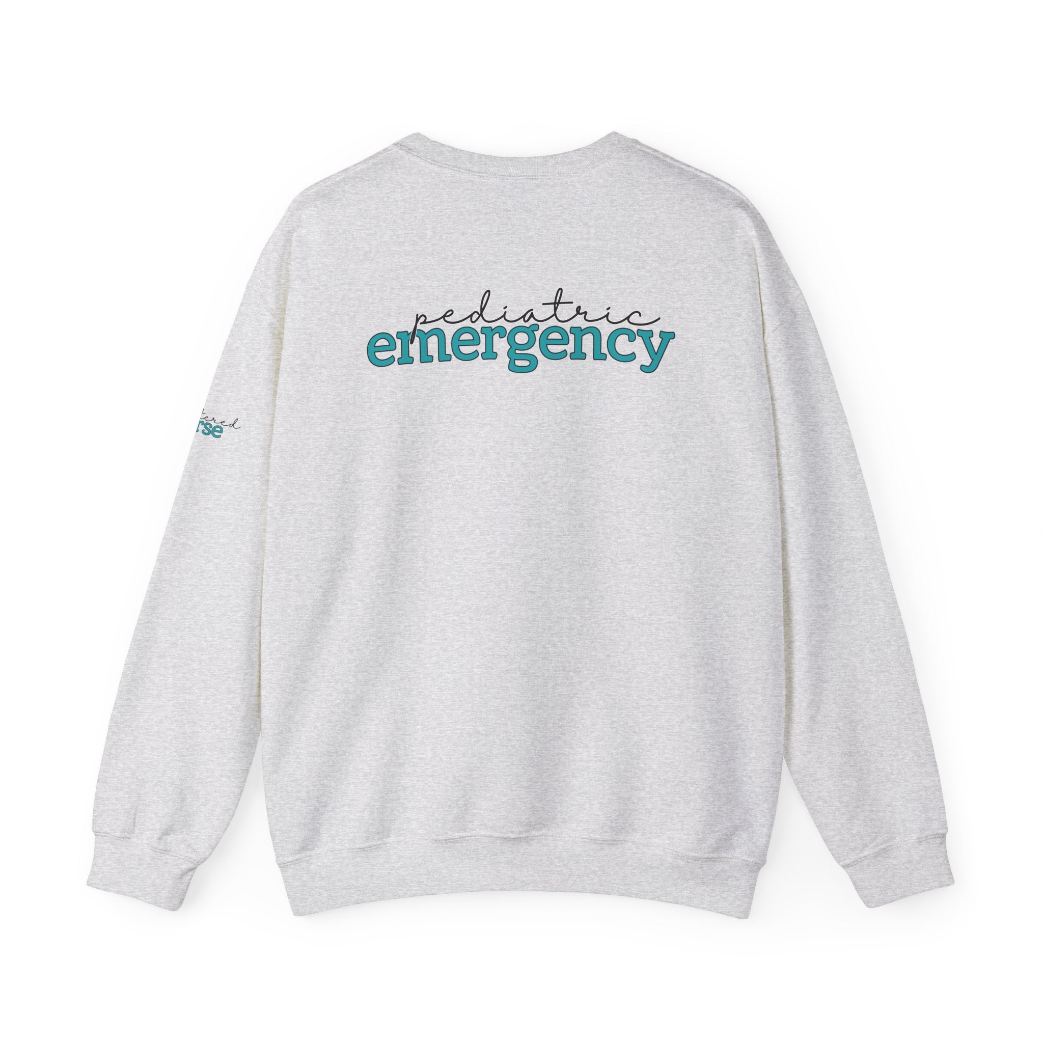The KiKi - Pediatric Emergency RN Crewneck Sweater - Script+Type