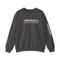 Emergency Department ECG Crewneck Sweatshirt - Chest & Sleeve