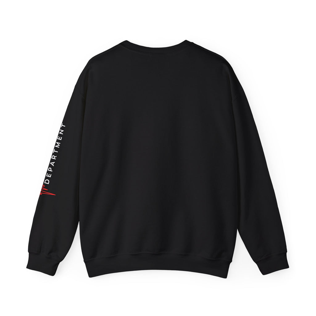 Emergency Department ECG Crewneck Sweatshirt - Chest & Sleeve