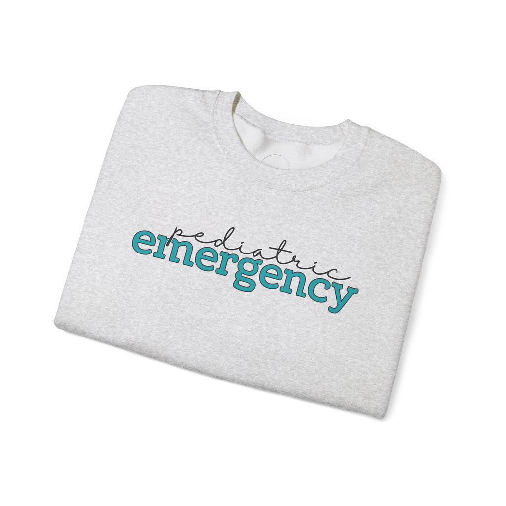 The KiKi - Pediatric Emergency RN Crewneck Sweater - Script+Type