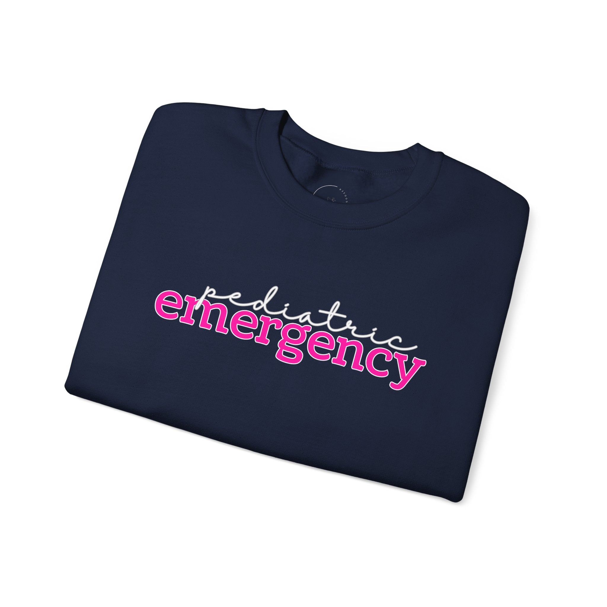 The KiKi - Pediatric Emergency RN Crewneck Sweater - Script+Type