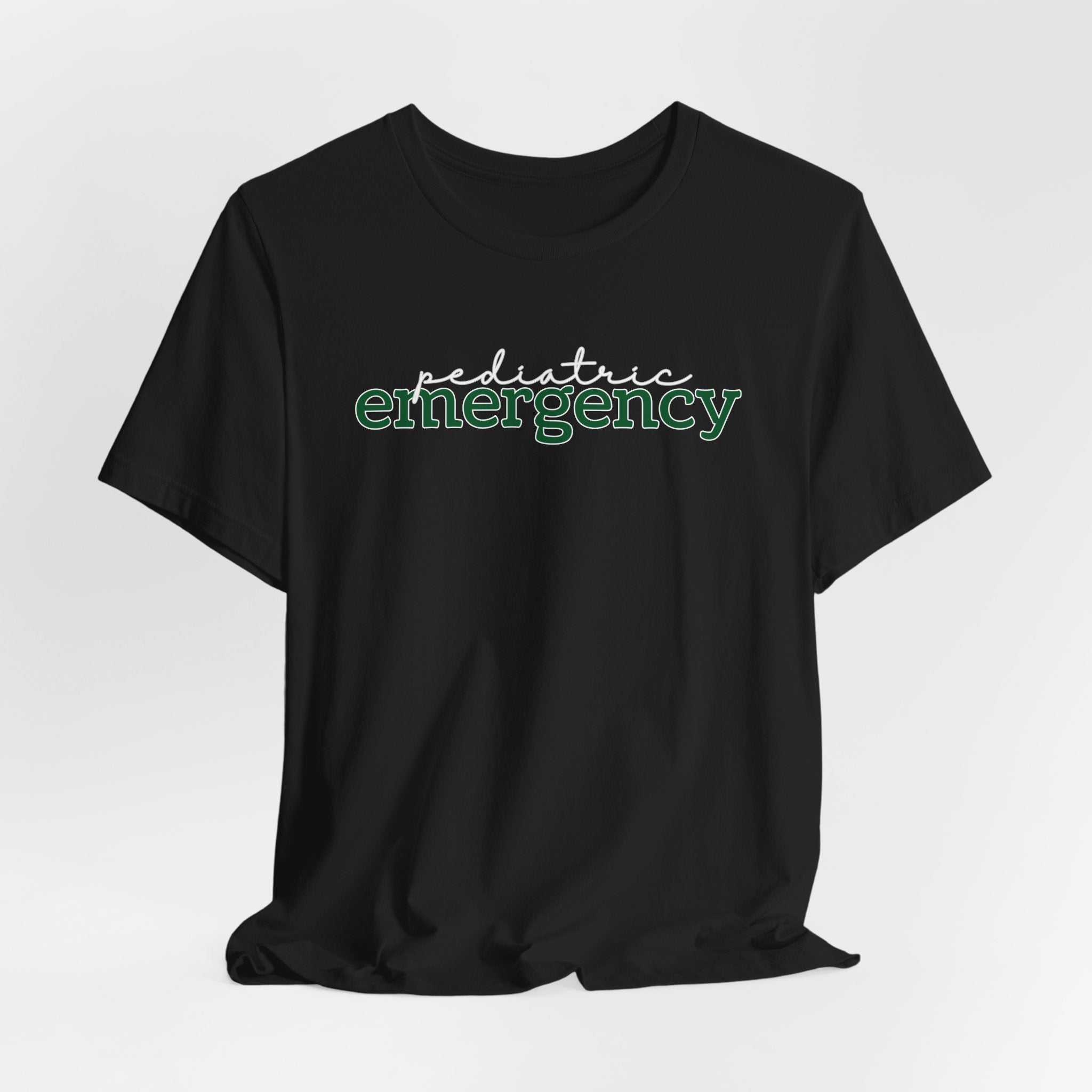 Pediatric Emergency Cursive+Typed T-shirt