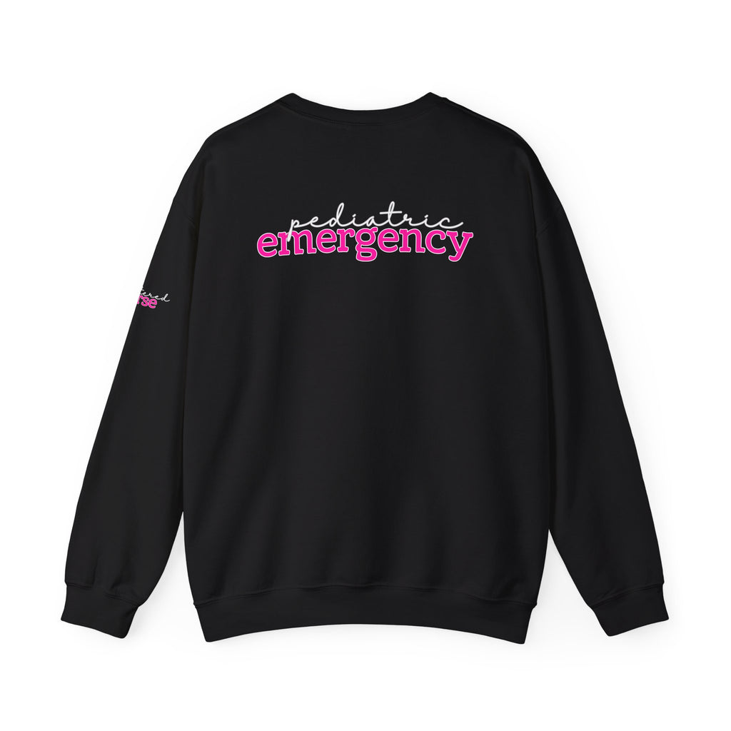 The KiKi - Pediatric Emergency RN Crewneck Sweater - Script+Type