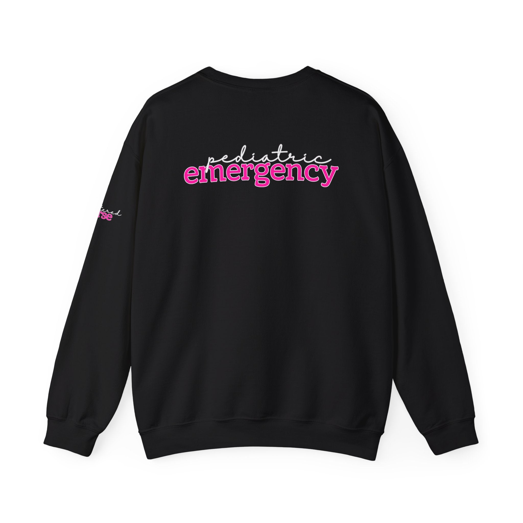 The KiKi - Pediatric Emergency RN Crewneck Sweater - Script+Type