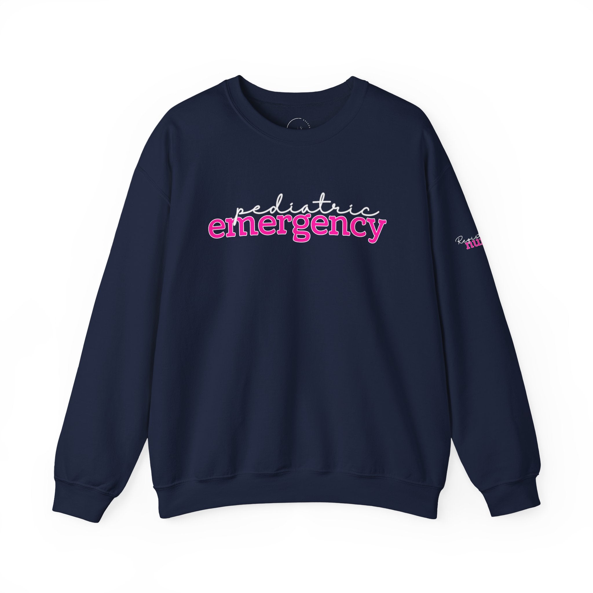 The KiKi - Pediatric Emergency RN Crewneck Sweater - Script+Type