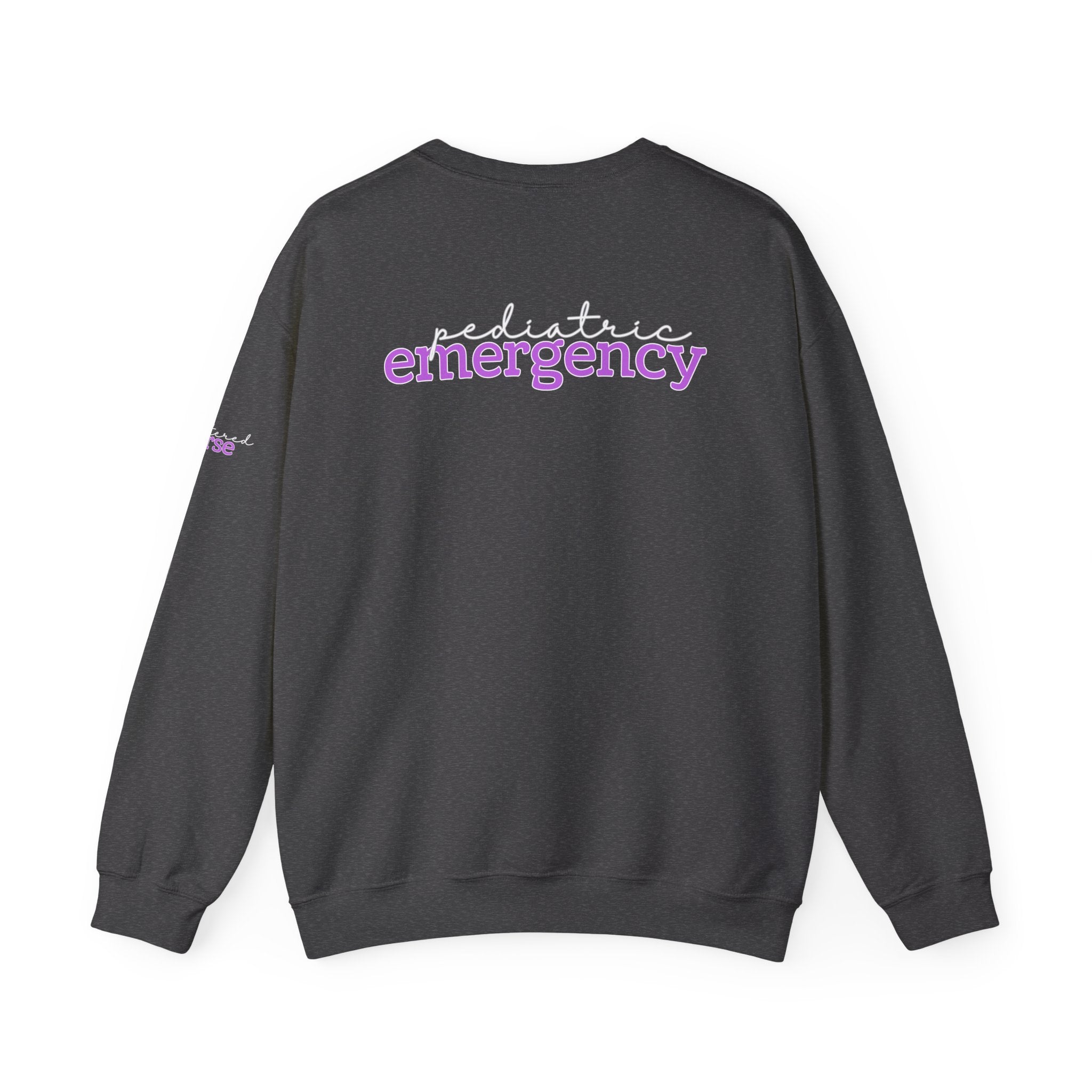 The KiKi - Pediatric Emergency RN Crewneck Sweater - Script+Type